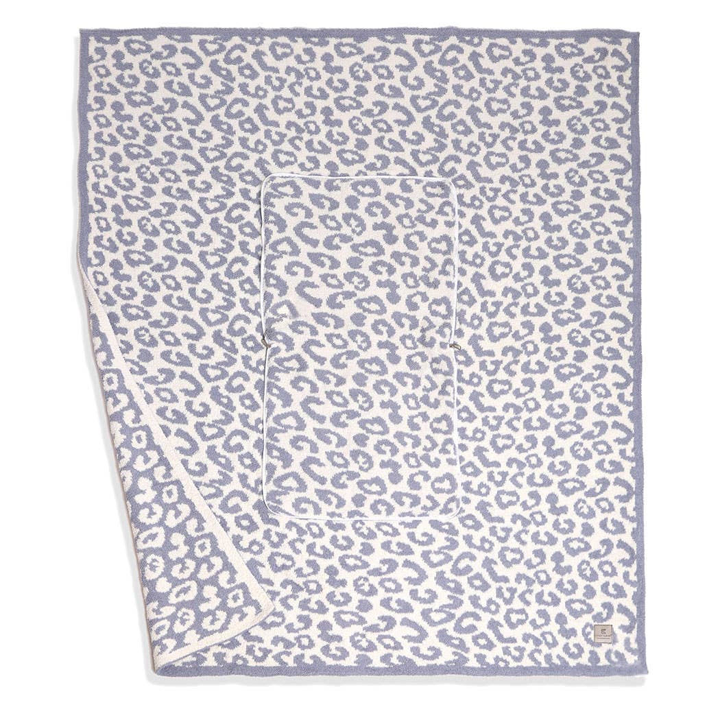 Fashion City - Wholesale Throw Blanket - 2 In 1 Leopard Print Throw Blanket & Pillow13