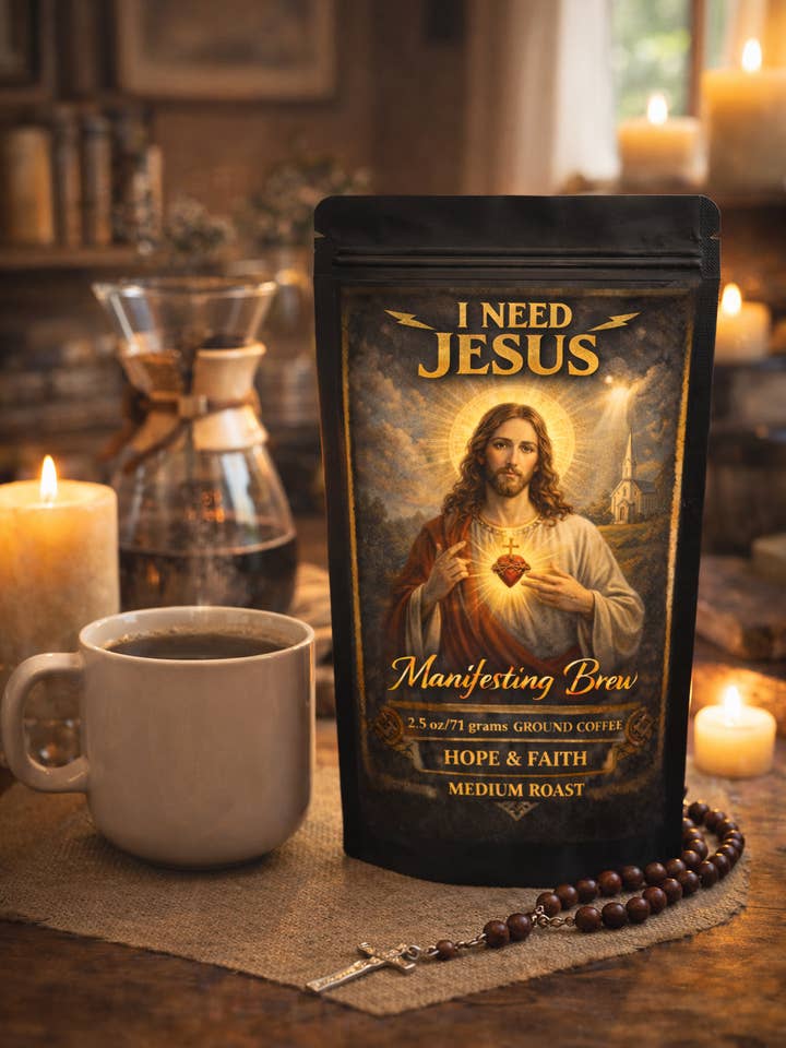 EU PRECISO DE JESUS 70g café moído ritual mágico magia por atacado de The Clairity Room