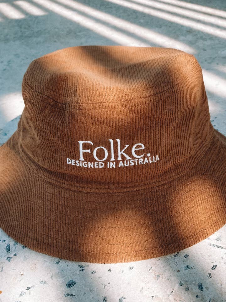 Signature Bucket Hat - Brown for wholesale by Folke