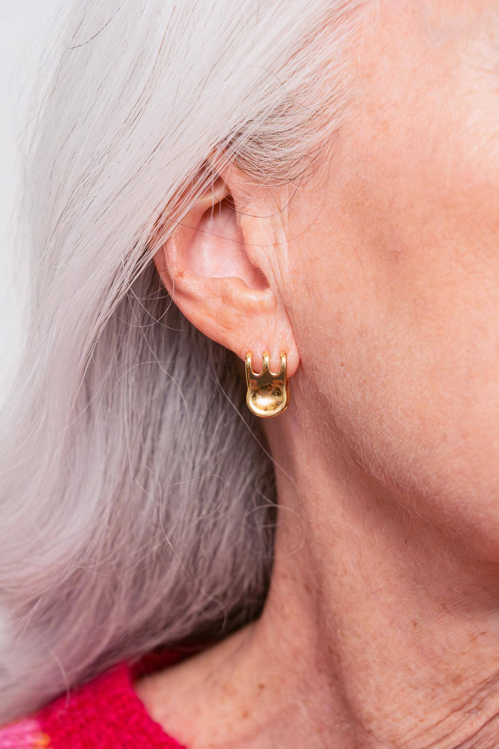 Coco Clem - Wholesale Hoop Earrings - Mini Claw Clip Hoops in 18K Gold Plated Stainless Steel