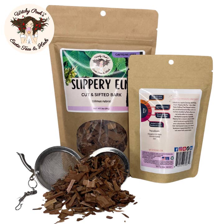 Witchy Pooh's Exotic Teas & Herbs - Wholesale Loose Tea - Witchy Pooh's Slippery Elm Tea - Cut & Sifted Bark9