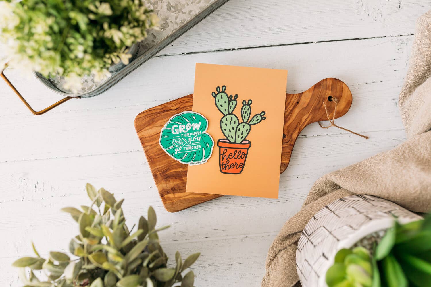 Lettering Works - Wholesale Sticker - Grow Through What You Go Through Sticker2