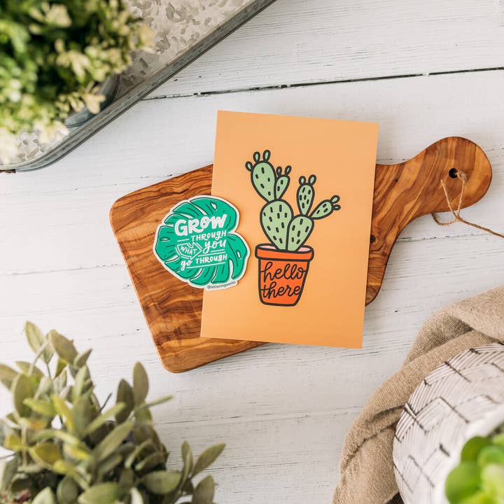 Lettering Works - Wholesale Sticker - Grow Through What You Go Through Sticker2