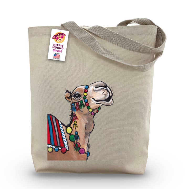 Draagtas met kruisje, Camel draagtas, Boodschappentas voor dieren voor wholesale door Hippie Hound Studios