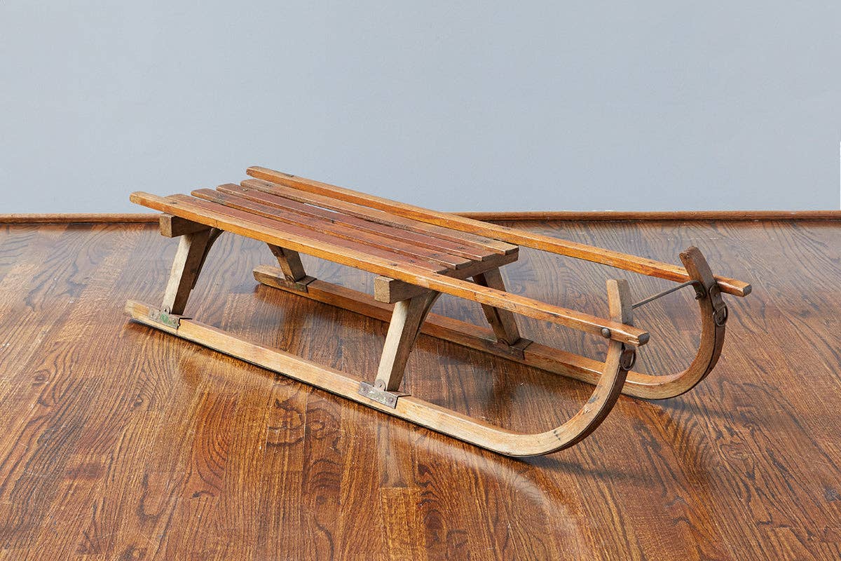 etúHOME - Wholesale Christmas Decoration - Found Wood Sled2