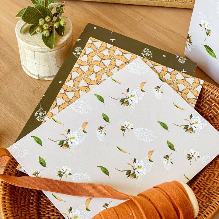 re:mused studio - Wholesale Everyday Greeting Card - Poppy Tiles A2 Greeting Card