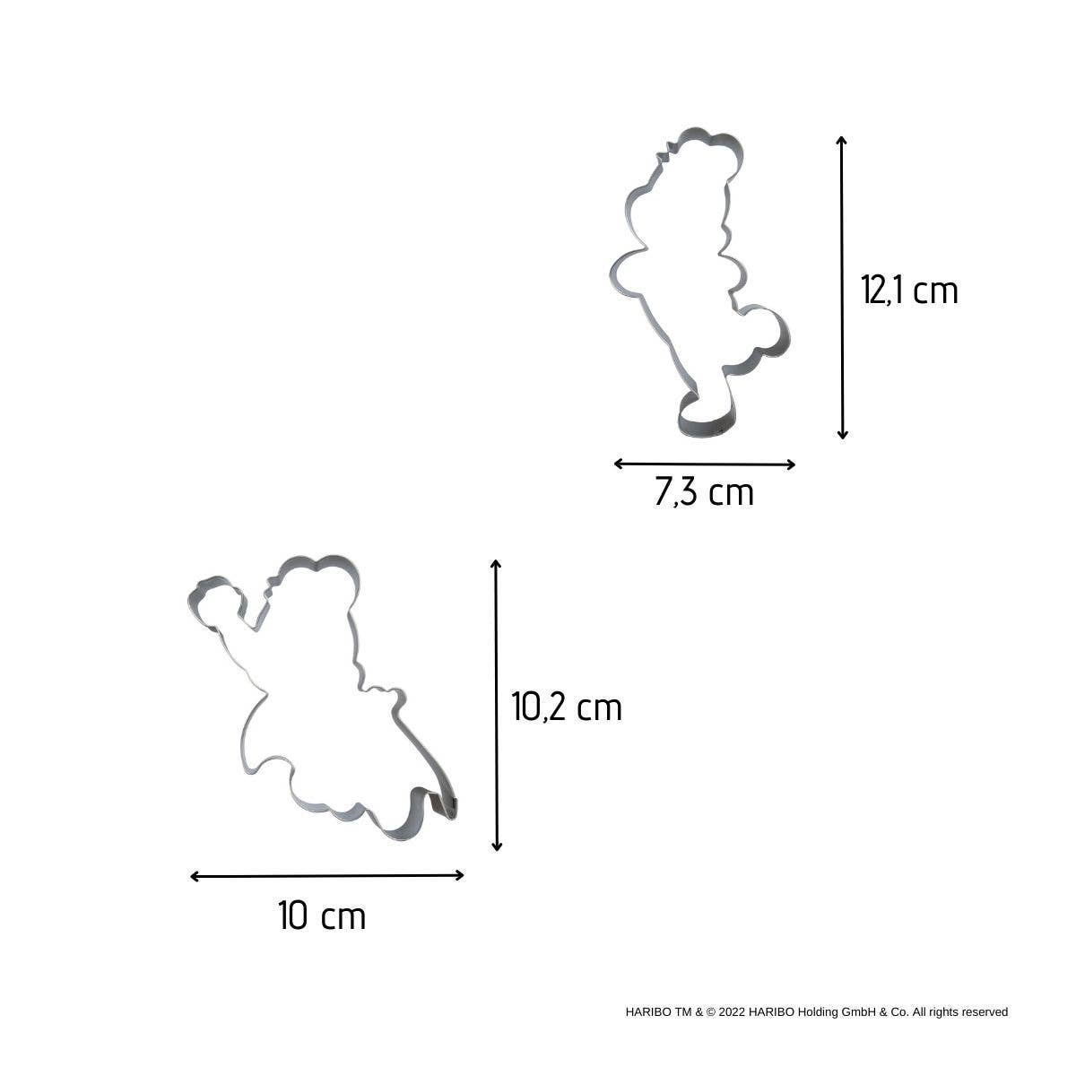 Zenker - Wholesale Kitchen Tool/Gadget - Zenker Haribo set of 2 stainless steel gold teddy bear cutters2