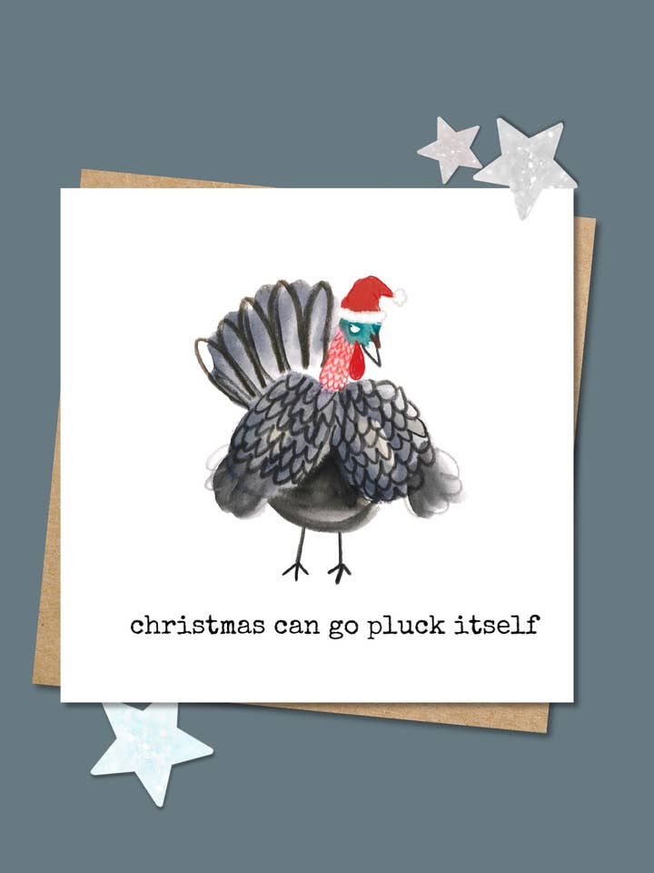 Il Natale può andare a strappare da solo! Biglietto natalizio per la vendita all'ingrosso da parte di Pen and Gwyn