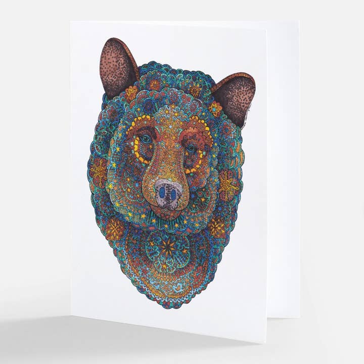 Constellation Bear Greeting Card for wholesale by Artwork By Emilie