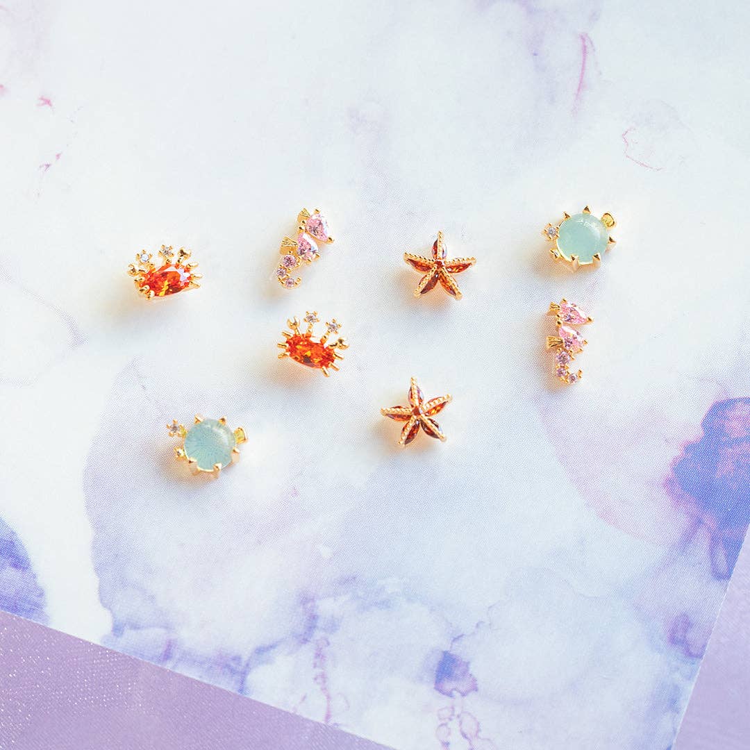 Girls Crew - Wholesale Jewelry Set - Under the Sea Stud Set1