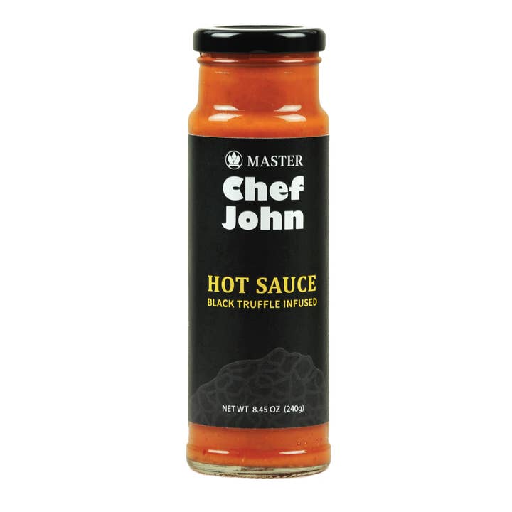 Master Chef John - Vendita all'ingrosso Salse piccanti - Salsa piccante al tartufo nero Master Chef John, 8.45 oz.
