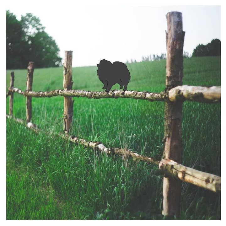 Pomeranian Fence Topper for wholesale by Steel Images