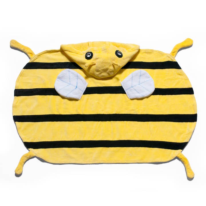 Bee Hooded Handduk 3-D vingar på baksidan för wholesale av Kidorable