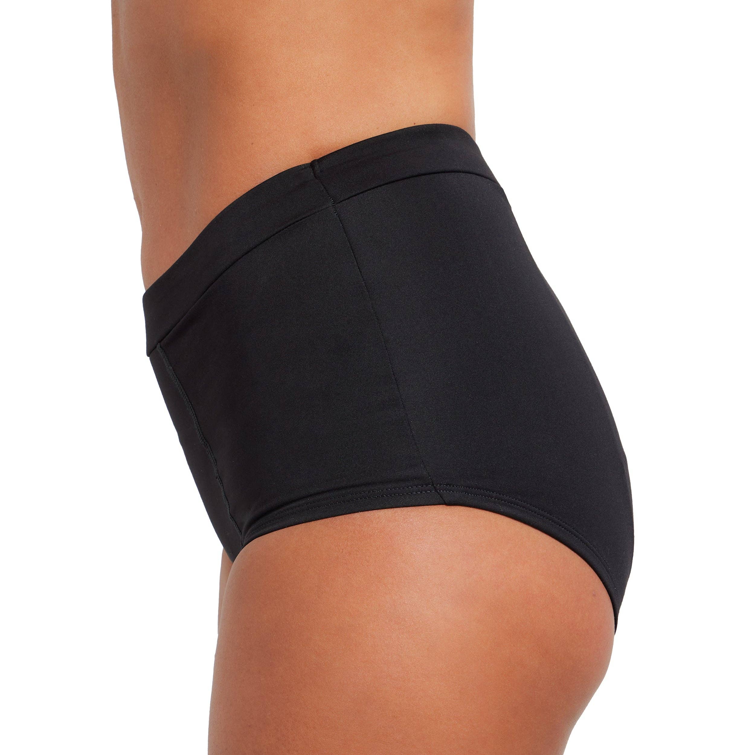Black The Boyshort Period. in Microfiber. For Medium Flows - Single Polybag Unit for wholesale on Faire9