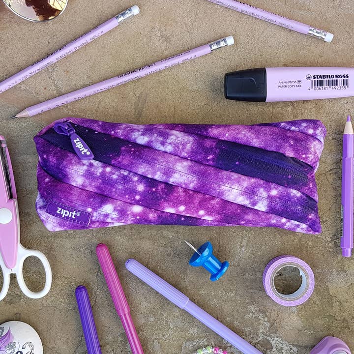 ZIPIT Colorz Pouch, Pencil Case, Galaxy for wholesale by ZIPIT