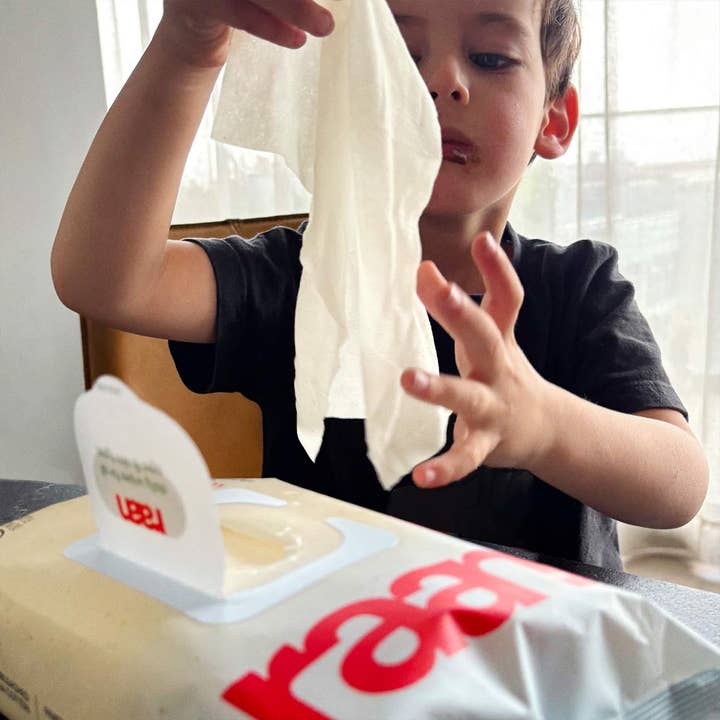 Raan inc - Wholesale Face & Body Wipes - 100% COTTON WATER WIPES, UNBLEACHED3