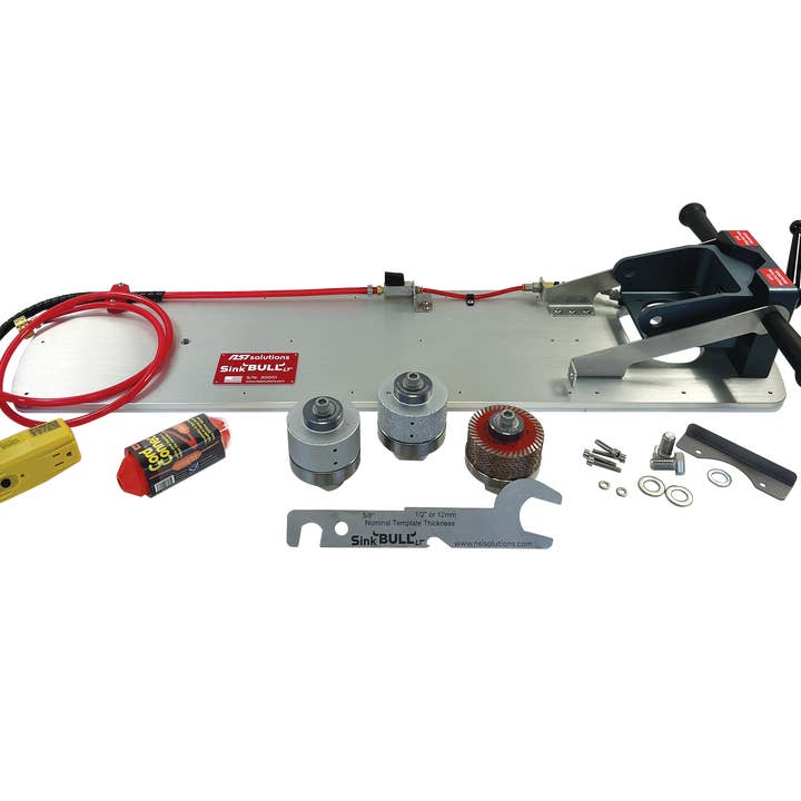 NSI Solutions Sink BULL LT - Complete Kit (Incl. Rapid Z-CUT met lager + 3" Coarse & 3" Fine Rapid Z-DRUMS met lager) (exclusief Makita) voor wholesale door Dynamic Stone Tools