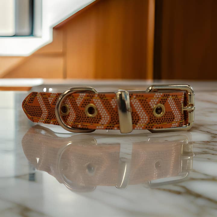 BARK by DOG - Wholesale Pet Collar - Dog - Morel Orange Luxury Collar