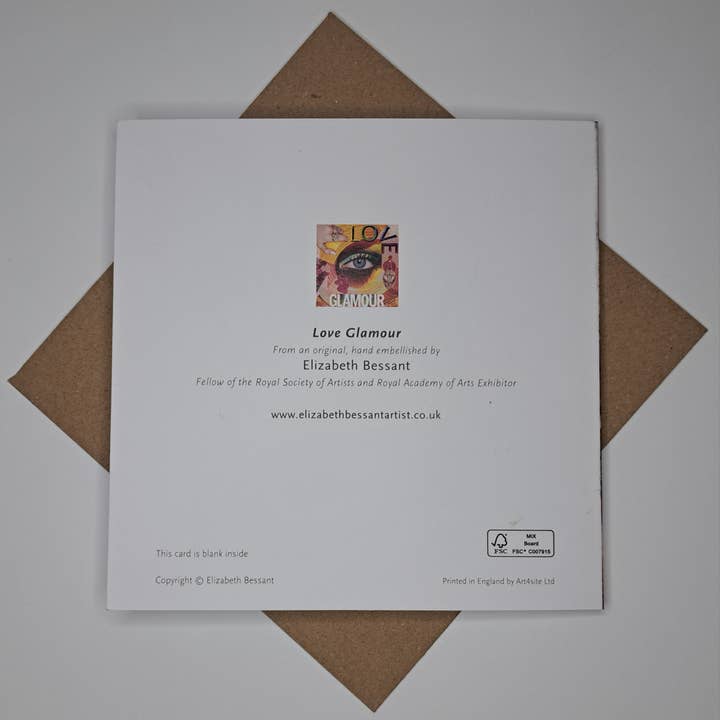 Elizabeth Bessant - Wholesale Everyday Greeting Card - Love Glamour greetings card1