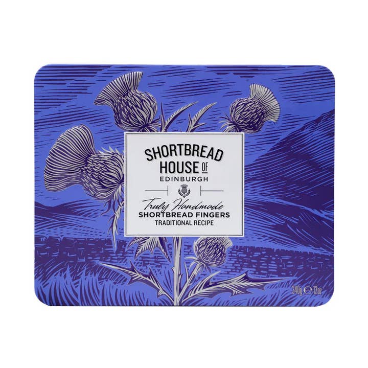 Shortbread House Fingers Original Blue Tin 340g MP8 for wholesale by Shortbread House of Edinburgh