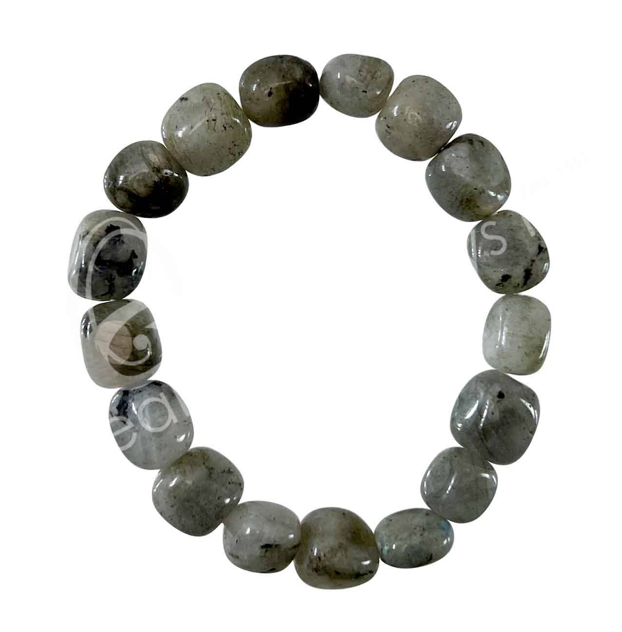 Oceanic Linkways Inc - Vente Bracelet de perles - BRACELET - PIERRES ROULÉES LABRADORITE (12-15 MM) 7-7,5 POUCES (PIÈCE)1
