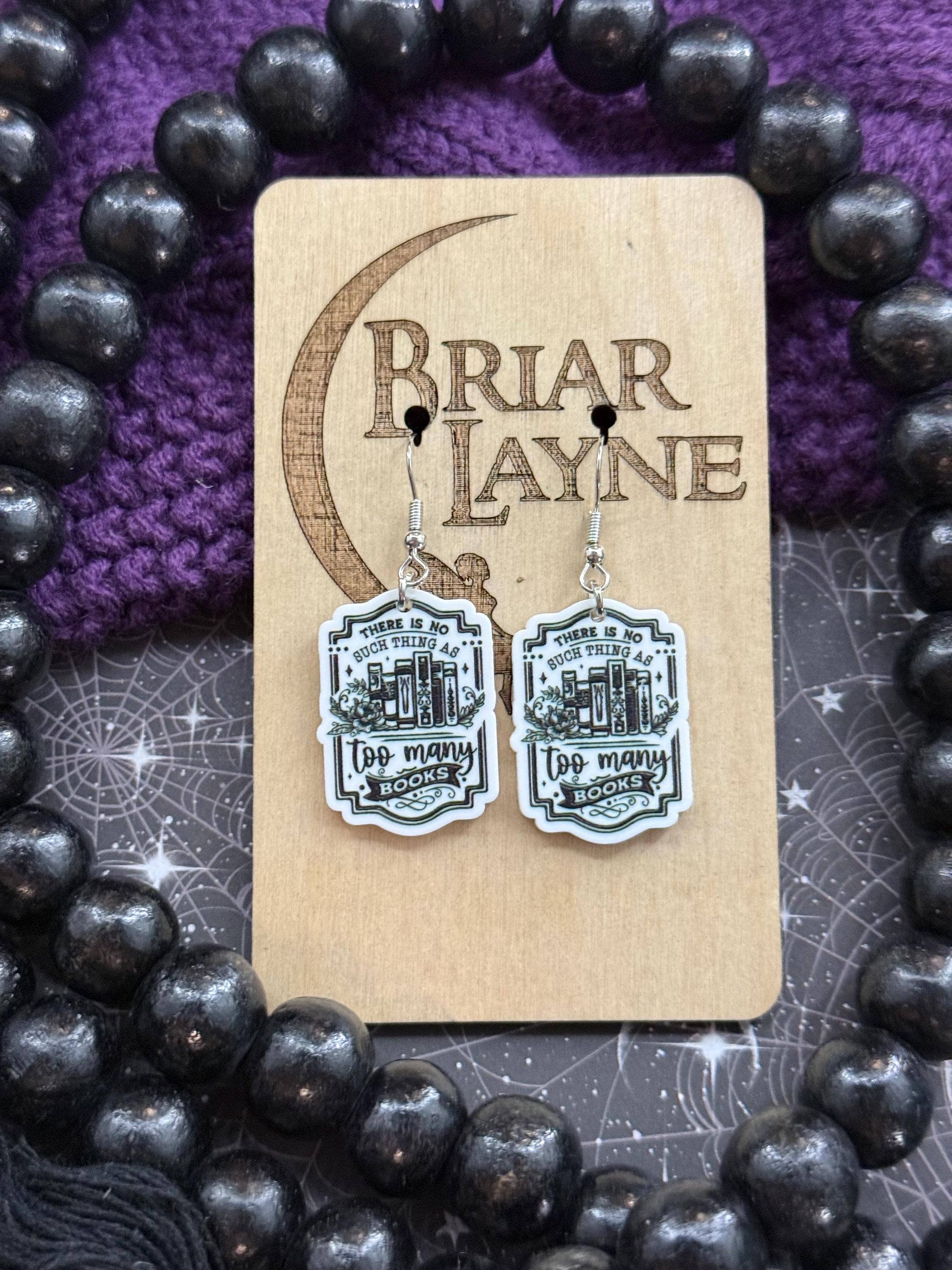 Briar layne - Wholesale Dangle Earrings - Book Lover Reading Earrings0