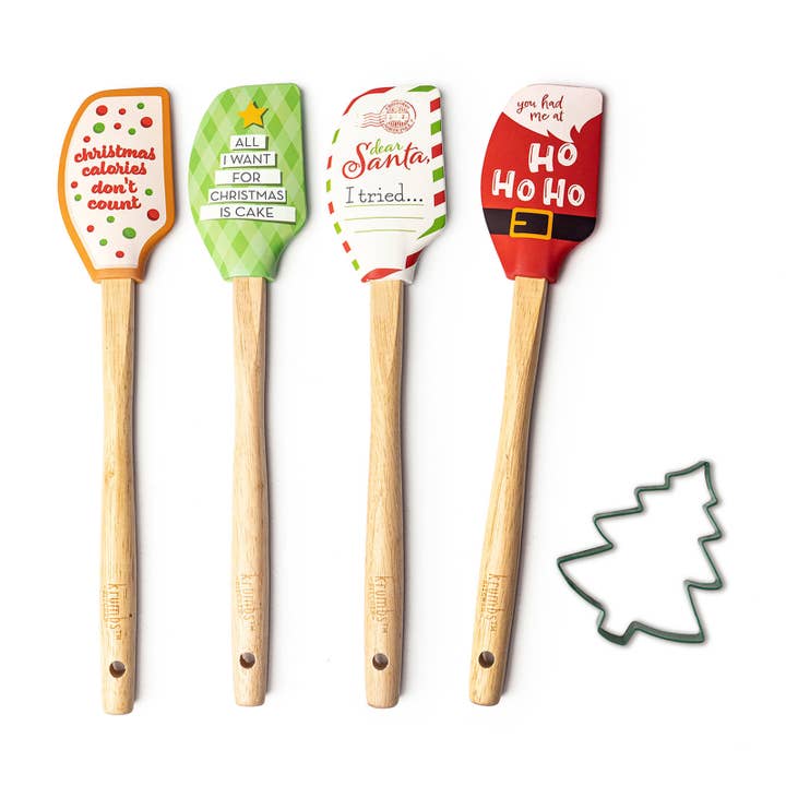 DM Merchandising - Wholesale Cookie Cutter - Krumbs Kitchen Christmas Spatula Cookie Cutter Set
