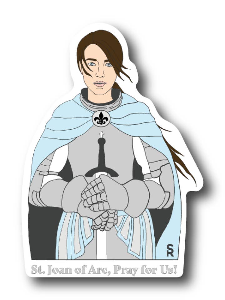 St. Joan of Arc Sticker for wholesale by Sock Religious