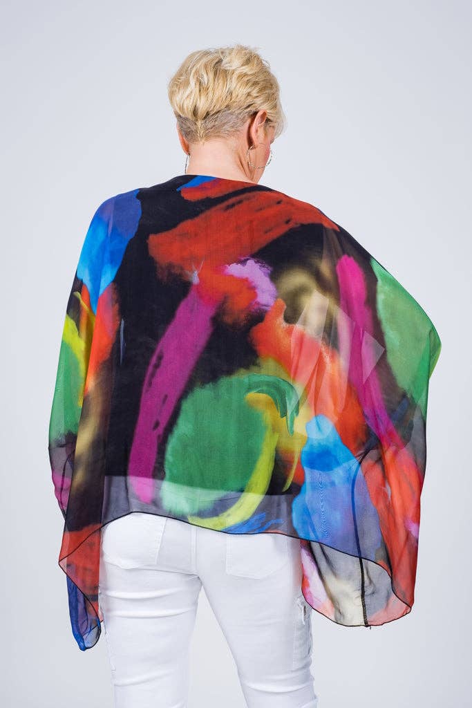 TINA Stephens Italy/Tees By Tina - Wholesale Kaftan - Women's - Sofia Sunrise Silk Kaftan (BQ201U)2