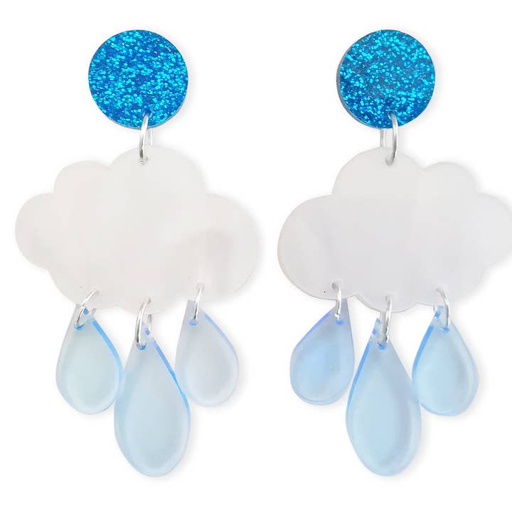 Rainy Cloud Earrings for wholesale by NOW OR NEVER JEWELRY