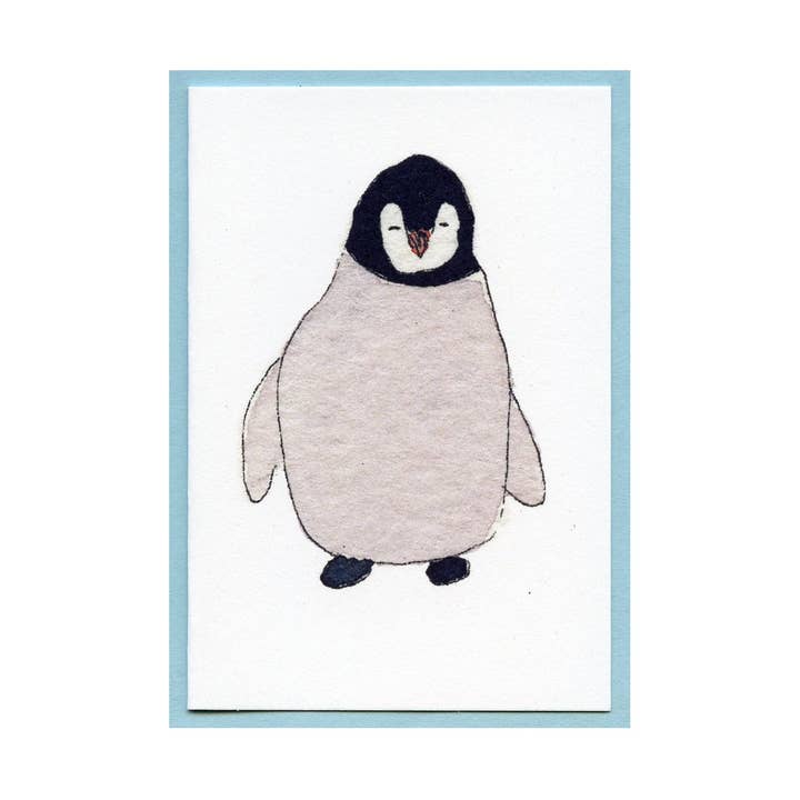 Baby Penguin Enclosure Card for wholesale by Zucchini Fish