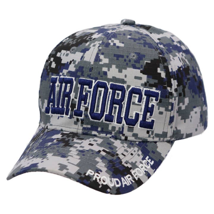 Cap Zone - Wholesale Baseball Cap - Unisex - U.S. Military Branch Logo Digital Camo Baseball Cap