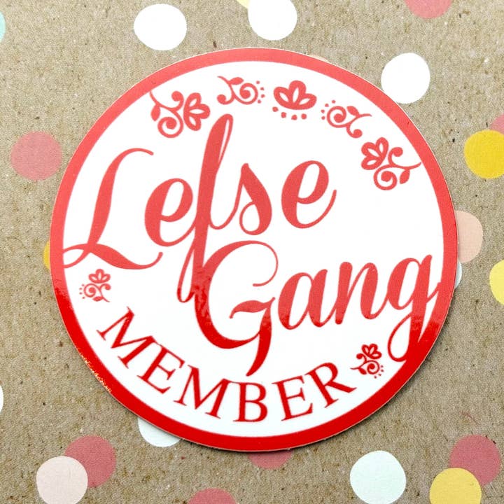 Beckamade - Wholesale Sticker - Lefse Gang Member 2.5 inch Sticker0