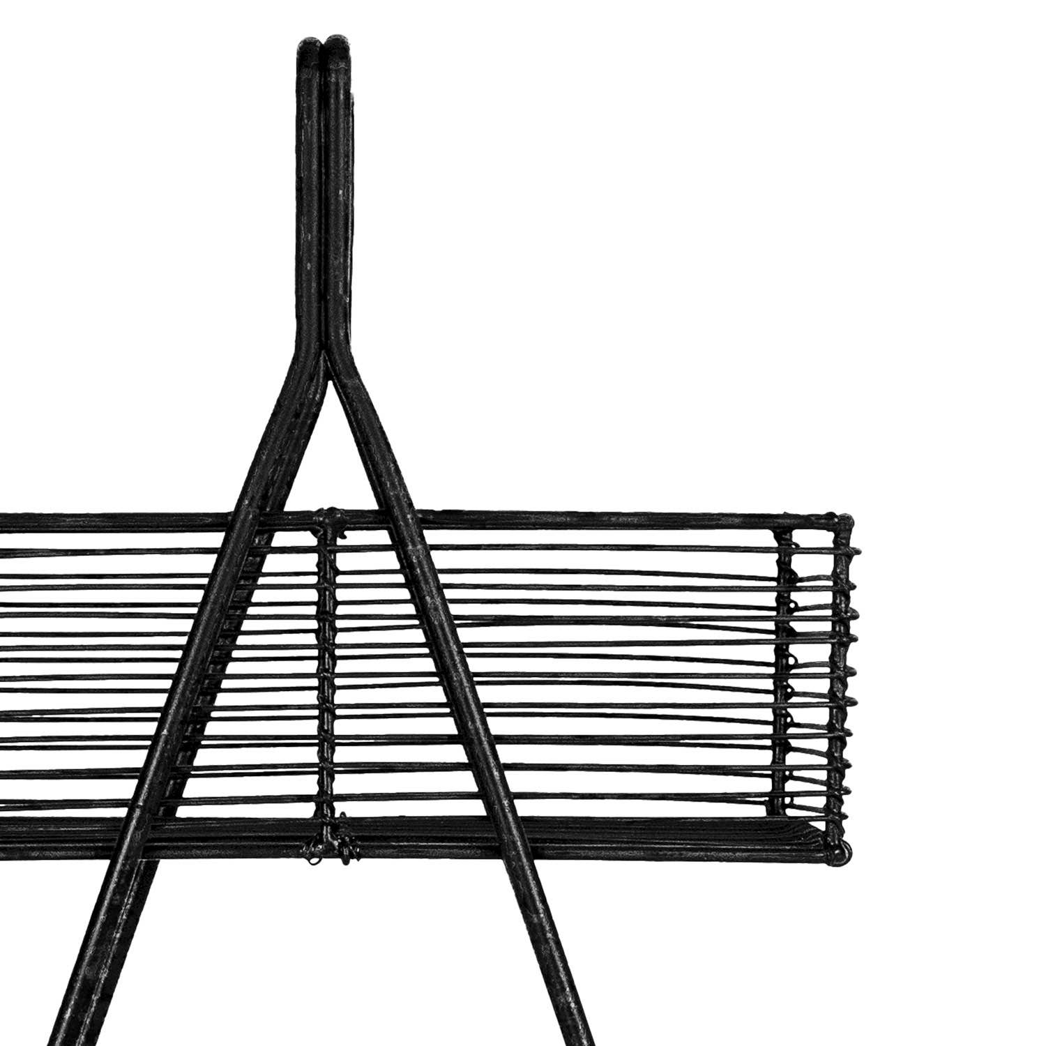 Foreside Home & Garden - Wholesale Retailer Display - Food & Drink - Atticus Two Tiered Wire Baskets Black Kitchen Decor2