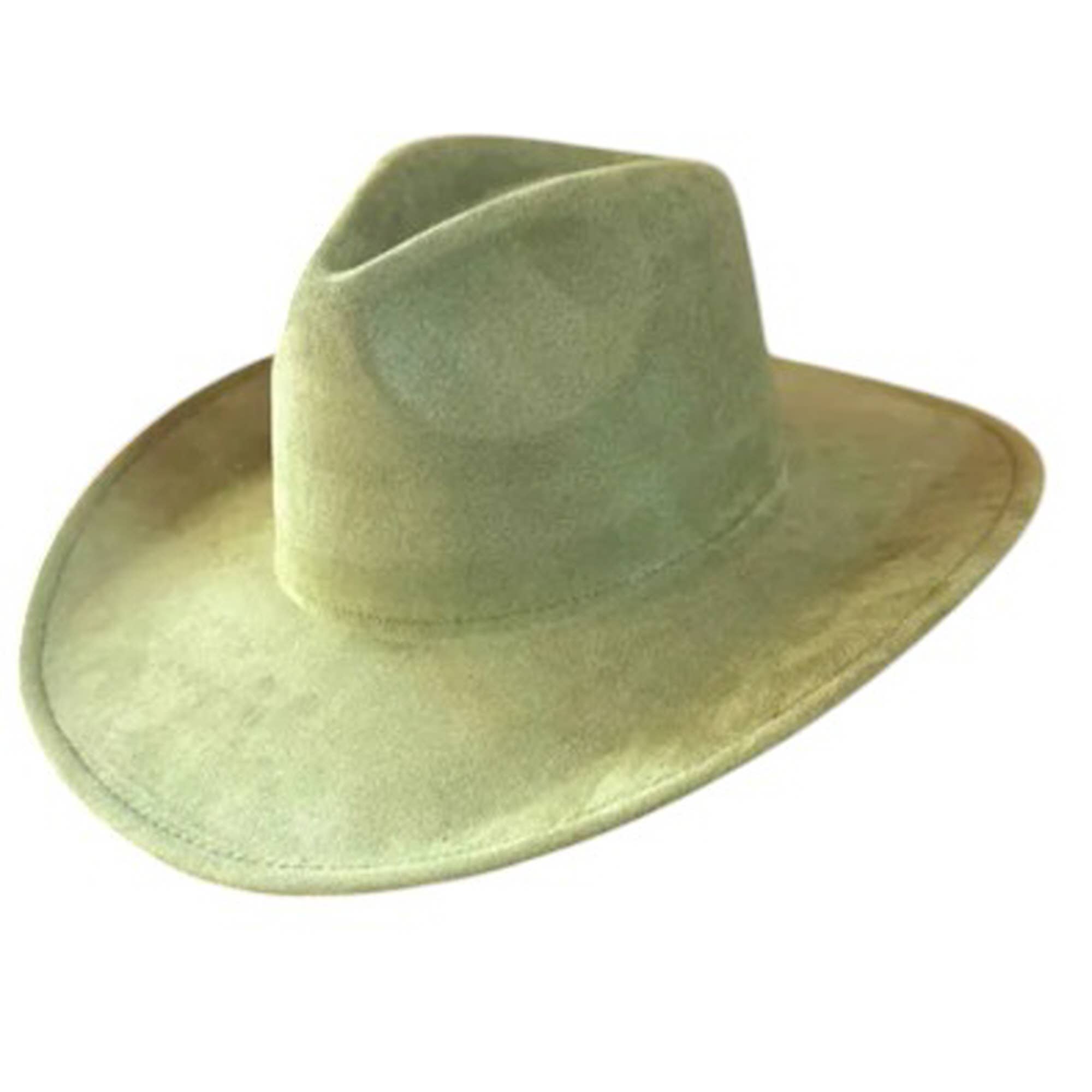 Portia Hat - Vendita all'ingrosso Cappello da cowboy - Unisex - Portia Hat Cappello cowboy in camoscio vegano alla moda - Best Seller18