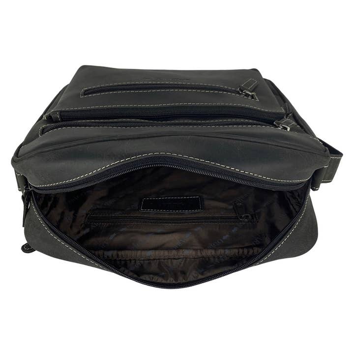 Arrigo – Großhandel Schultertasche – Unisex – Arrigo Unisex Schultertasche aus Büffelleder – 3 Farben14