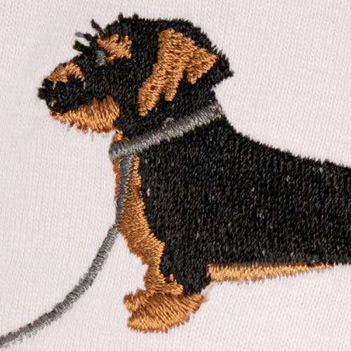 woof & wiggle – T-shirt – Unissexo por atacado – Camiseta unissex com bordado de cachorro Wish11