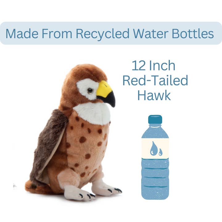 The Petting Zoo - Wholesale Stuffed/Plush Toy - Kids & Baby - 12" (30cm) Wild Onez Red-tailed Hawk Hawk Bird wild life4