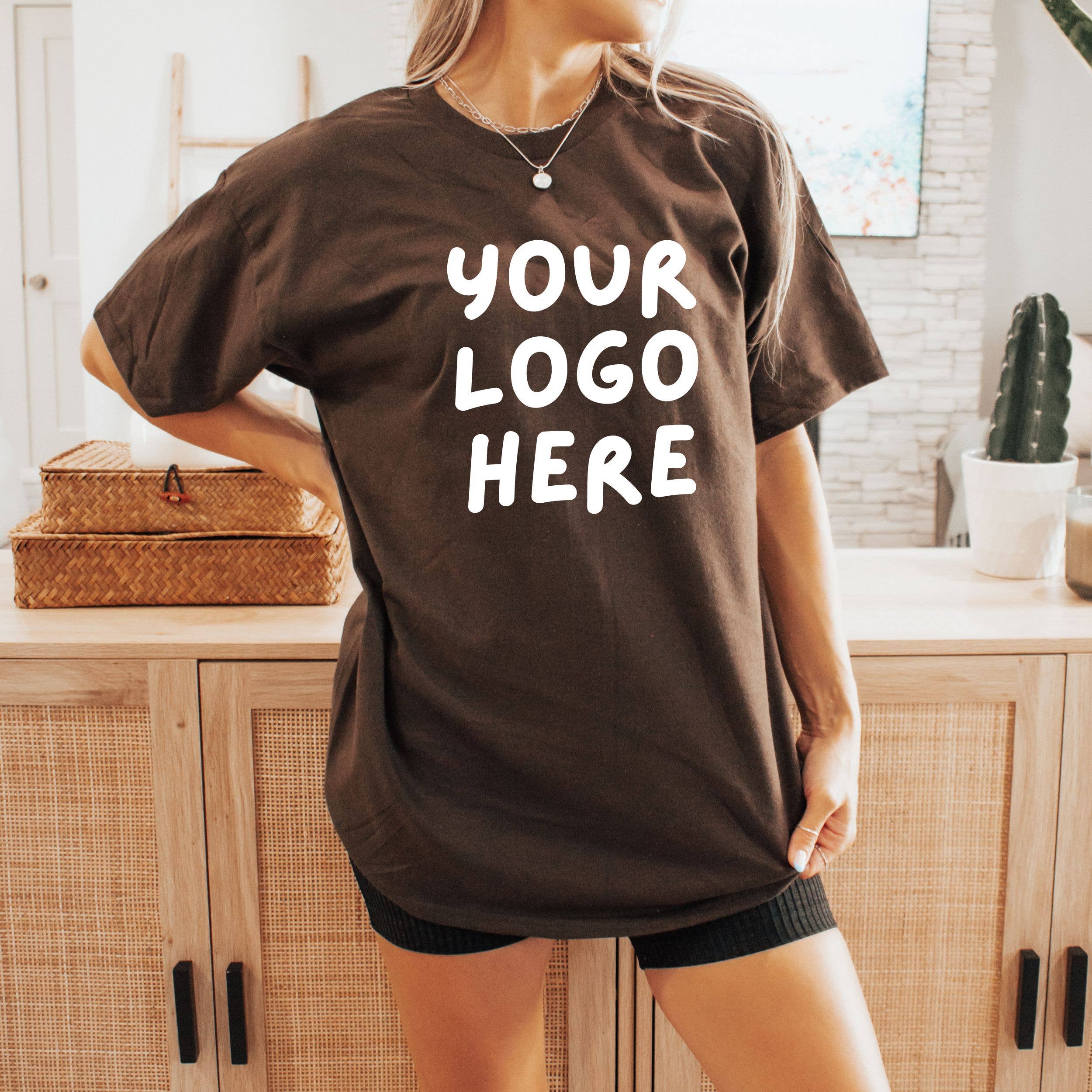 The Boho Haus - Wholesale T-Shirt (Graphic) - Unisex - Custom Logo Shirt | Oversized Shirt for Small Business1