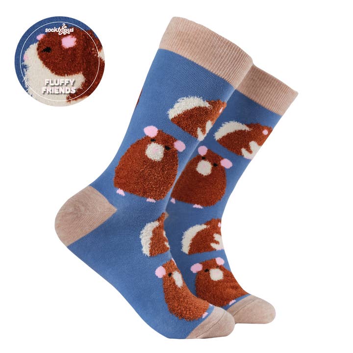 Fluffy Hamster Socks for wholesale by Socktopus