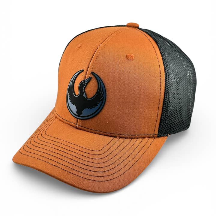 Minnesota Rebel Loon Alliance Trucker Hat - Caramel for wholesale by Eco Outfittings