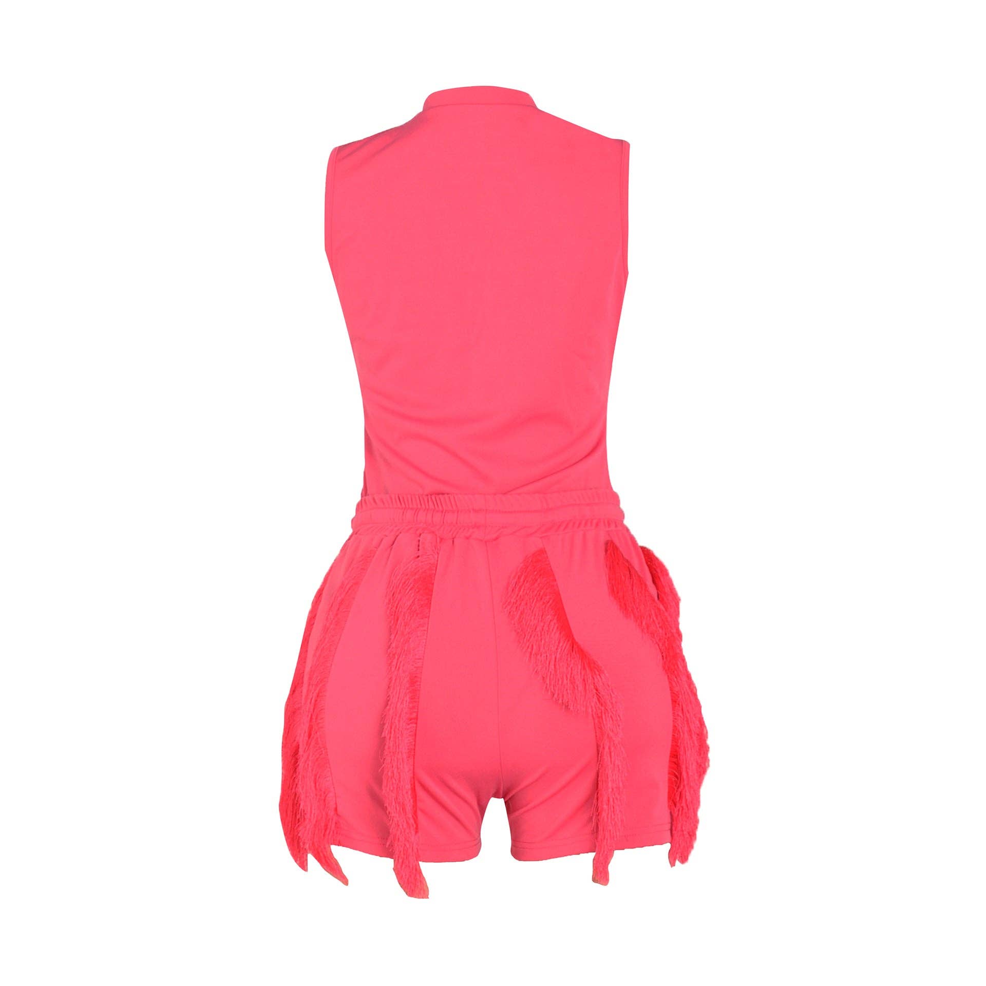 MB Fashion Wholesale - Wholesale Top & Short Set (NOT Loungewear) - Women's - MB FASHION Sleeveless Tank Top and Fringe Shorts Set 235LY40