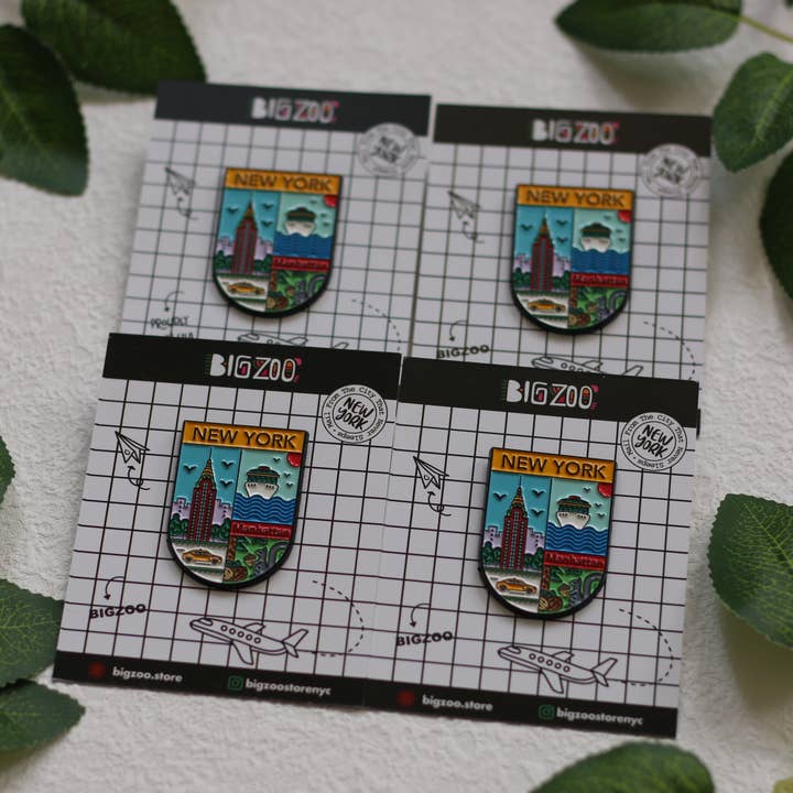 BigZoo Store - Venta al por mayor Botón/prendedor - Pin de esmalte de Nueva York - Nueva York Manhattan6