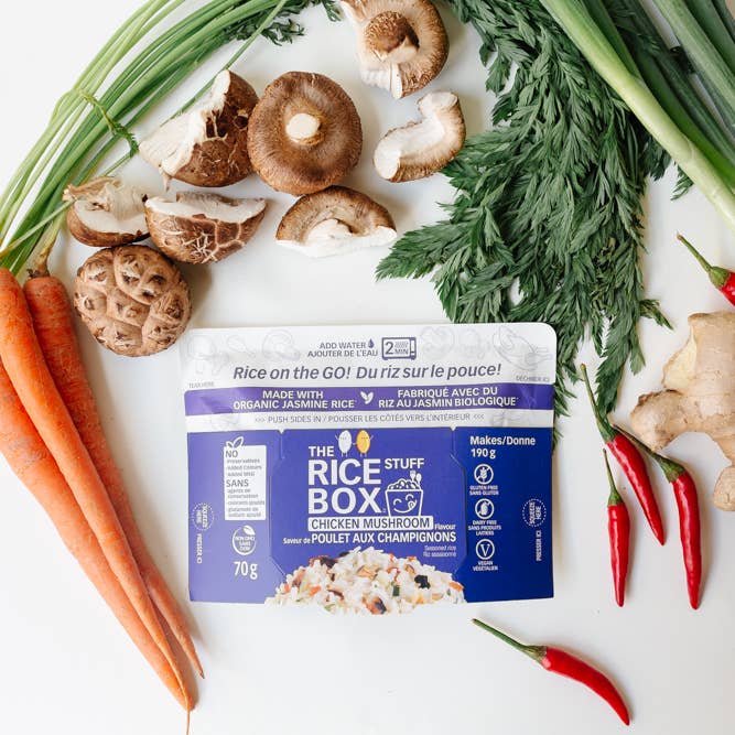 Floating Leaf Fine Foods - Wholesale Rice - The Rice Stuff Instant Org Chicken Mushroom Fried Rice Box