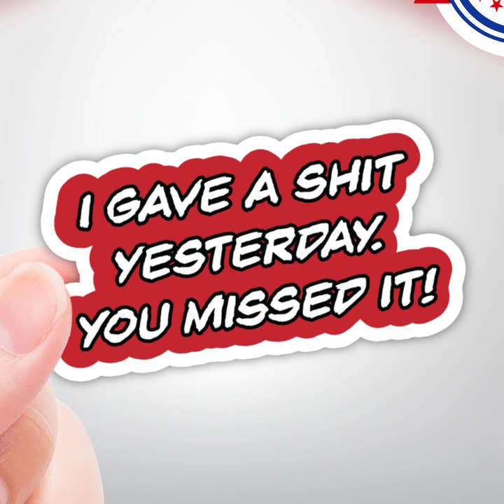 Autocolante de Vinil "Ontem Importei-me, Perdeste" por atacado de Coyote Color