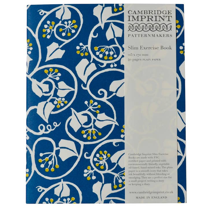 Cambridge Imprint - Wholesale Notebook - Exercise Book Ivy Deep Marine Blue and Acid Yellow