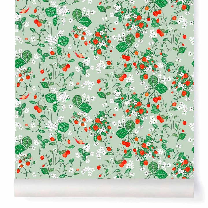 STRAWBERRY FIELDS FOREVER Mandel tapet for engroshandel hos Little Cabari