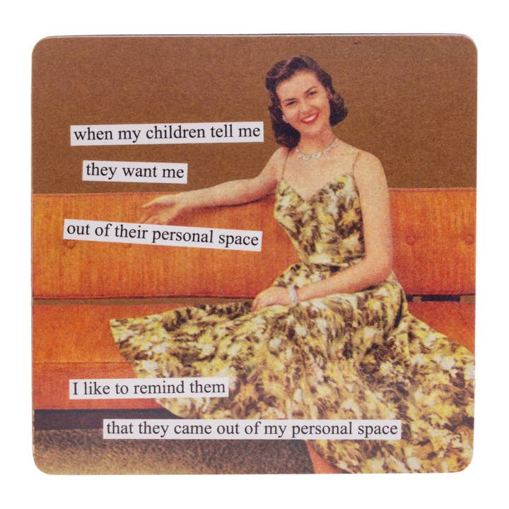 Køleskabsmagnet 3 3/8" Personal Space Anne Taintor for engroshandel hos Boston International
