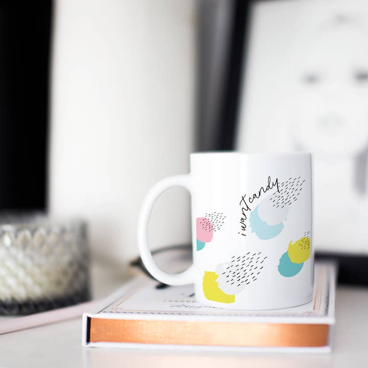 Ich will Candy-Becher für den Großhandel von Paperfinch Design