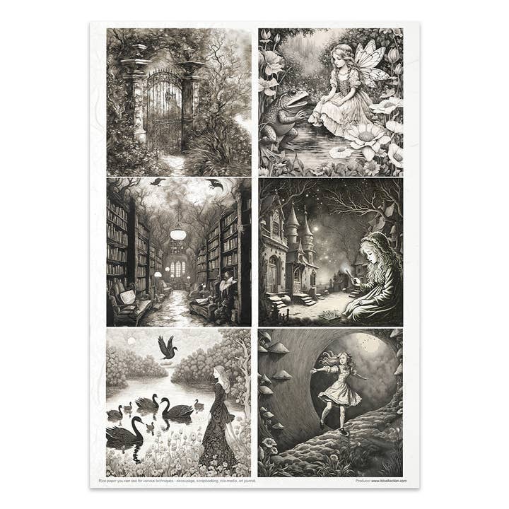 ITD Collection - Wholesale Craft supplies - RP080 - Rice Paper Creative Set - 11pcs x A4 / 8.27x11.7 in8